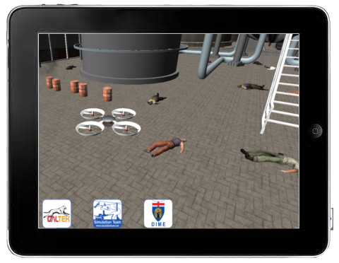 Triage supported by micro UAV within a Contaminated Building